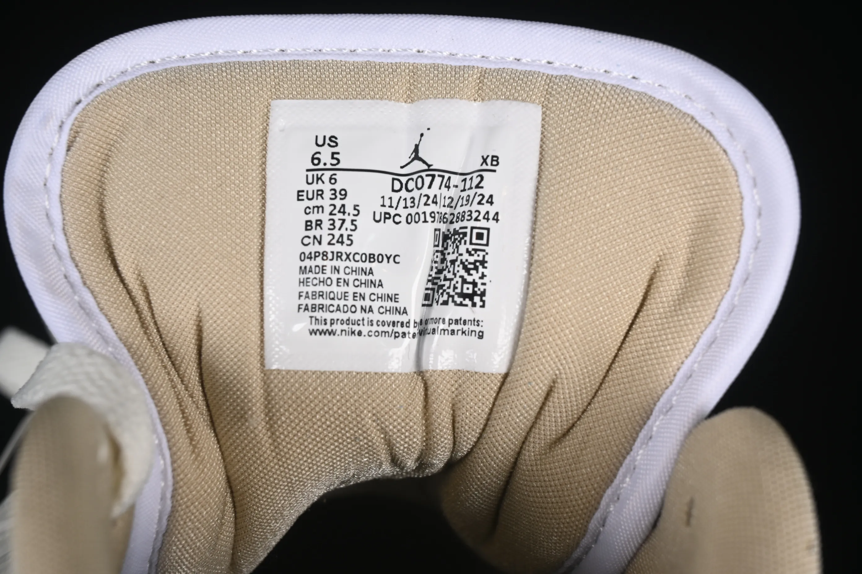 All categories Air Jordan Jordan series basketball shoes Air Jordan 1 Low Air Jordan 1 Low AJ1 Joe 1 off-white low-top cultural and leisure sports sneakers DC0774-112